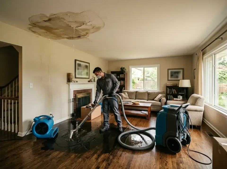attic-pipe-burst-ceiling-drip-008 — frequently asked questions, Water Damage Restoration & Carpet Care in Grove City, OH